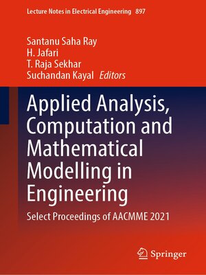 cover image of Applied Analysis, Computation and Mathematical Modelling in Engineering